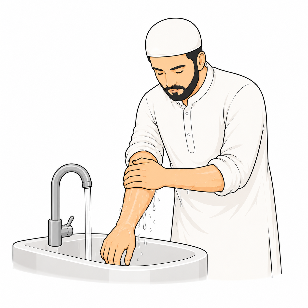 Wash your arms