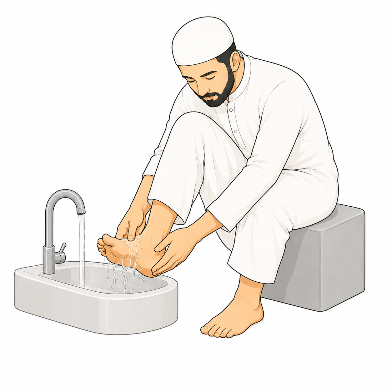Wash your feet